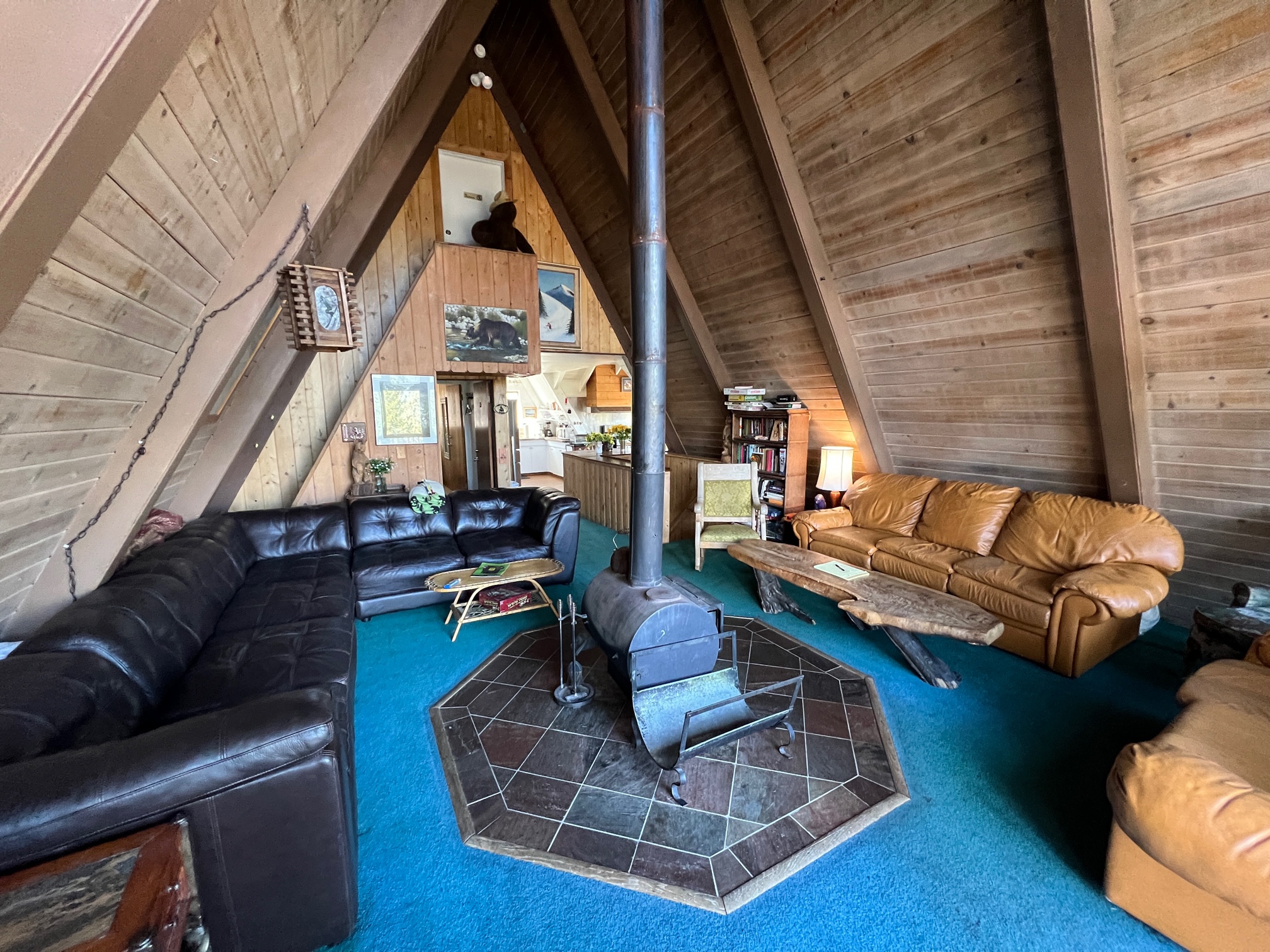 The Living Room and wood burning stove